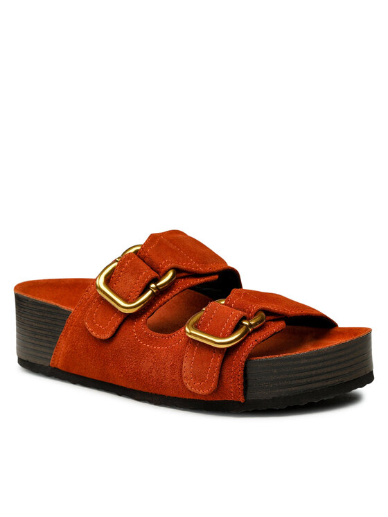 GINO ROSSI Šľapky Gino Rossi 22SS04 Oranžová