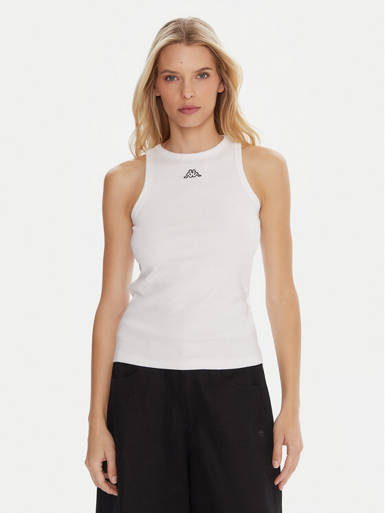 Kappa Kappa Set di top Logo Benny 322565W Bianco Regular Fit