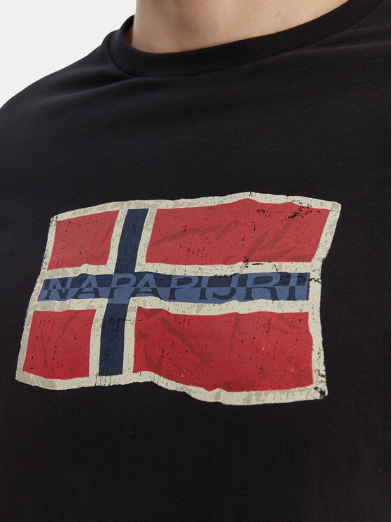 Napapijri Napapijri Camiseta S-Mahsa NP0A4FZB Negro Regular Fit