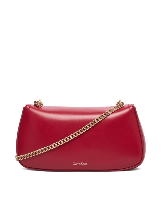 Calvin Klein Дамска чанта Calvin Klein Ck Convertible Chain Small Bag LV04F3172G Червен