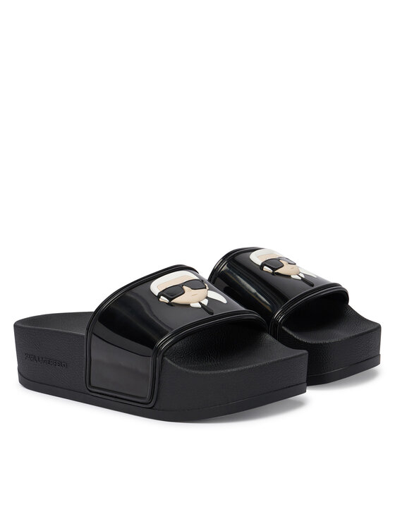 KARL LAGERFELD Шльопанці KARL LAGERFELD Kondo Maxi II KL80805C Чорний