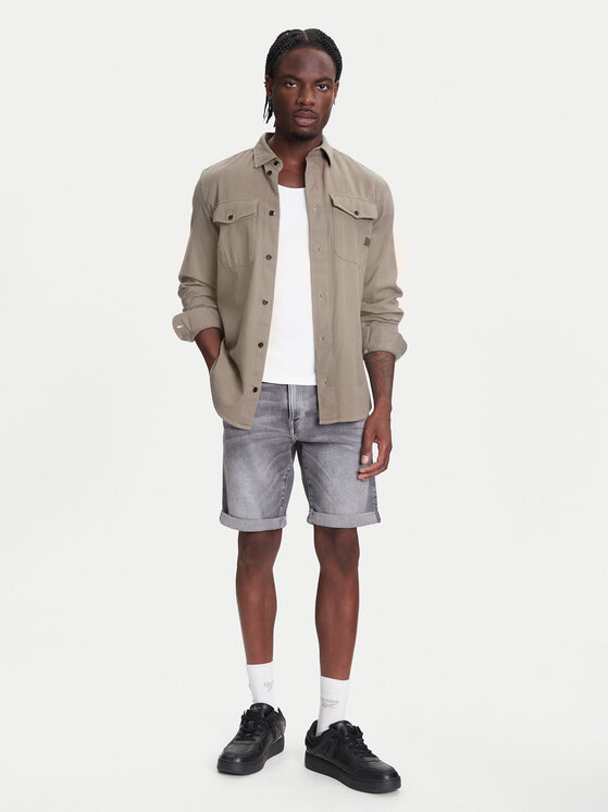G-STAR G-Star Raw Pantaloncini di jeans 3301 D10481-D535 Grigio Slim Fit
