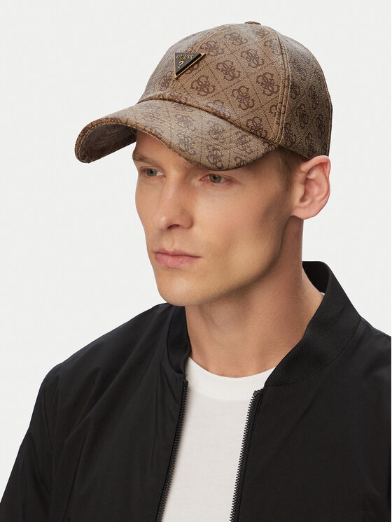 Guess Kepurė su snapeliu Guess AM9546 POL01 Smėlio