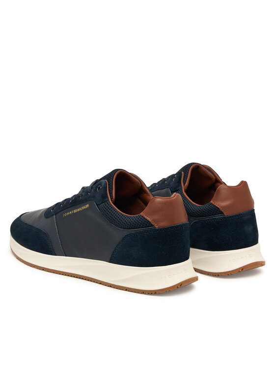 Tommy Hilfiger Sneakersy Tommy Hilfiger Dressy Runner FM0FM05910 Granatowy