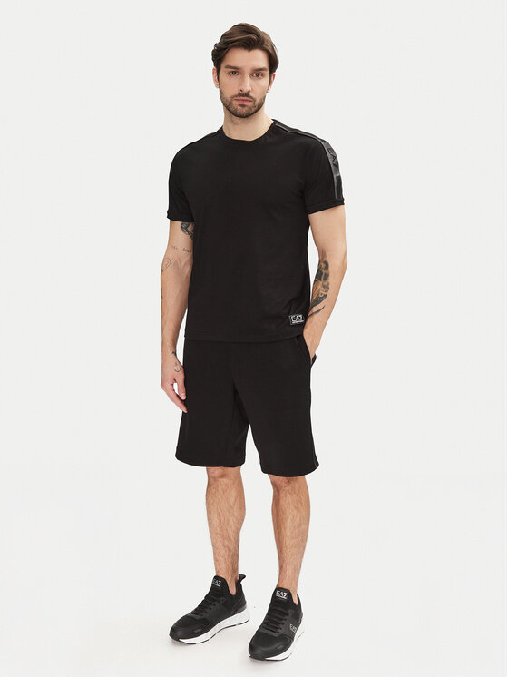 EA7 Emporio Armani EA7 Emporio Armani T-shirt 7M000138 AF10375 UC001 Crna Regular Fit