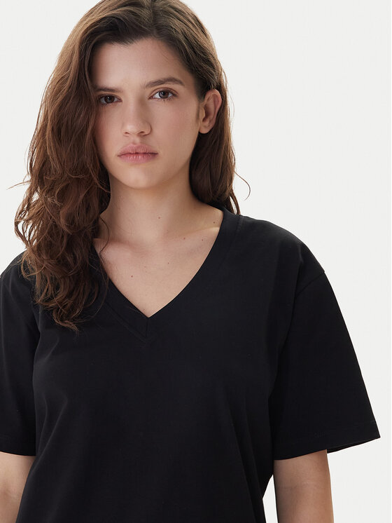 KARL LAGERFELD KARL LAGERFELD Camiseta B1W17031 Negro Relaxed Fit