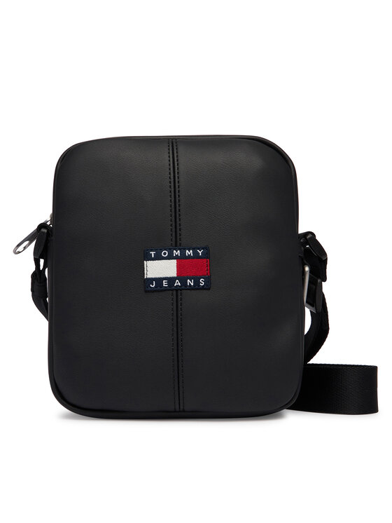 Tommy Jeans Torbica za okrog pasu Tommy Jeans Tjm Ess Daily Pu Reporter AM0AM14292 Črna