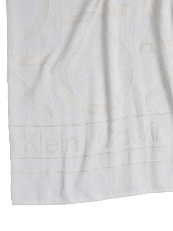 Calvin Klein Foulard Calvin Klein Burnout Large Monogram K60K612977 Grigio
