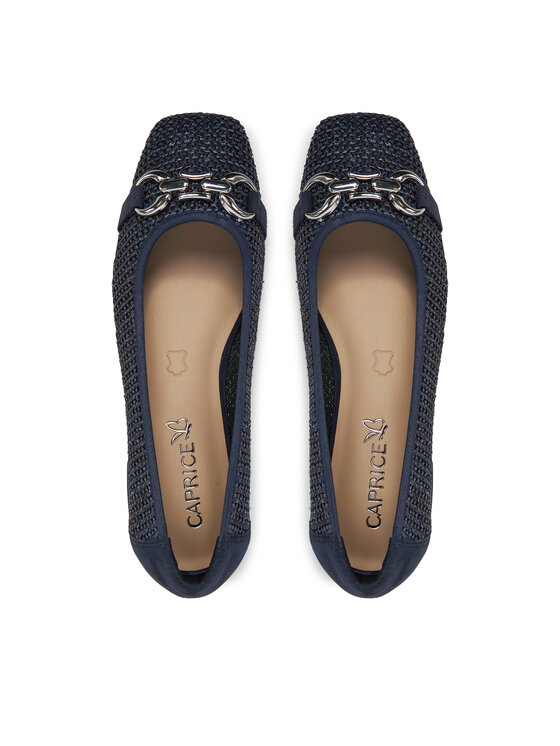 Caprice Baleriny Caprice 9-22503-42 Granatowy