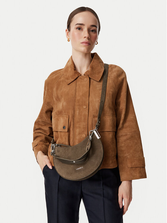 Coccinelle Torebka Coccinelle QKG Coccinellesunup Suede E1 QKG 13 03 01 Khaki