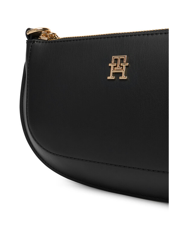 Tommy Hilfiger Ročna torba Tommy Hilfiger Th Glam Mini Chain Crossover AW0AW18142 Črna