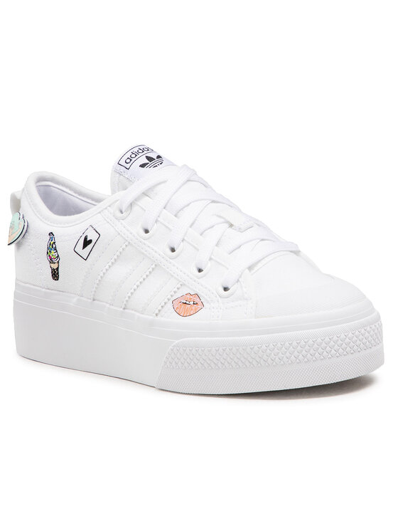 adidas Sportcipők adidas NIzza Platform J FY2531 Fehér