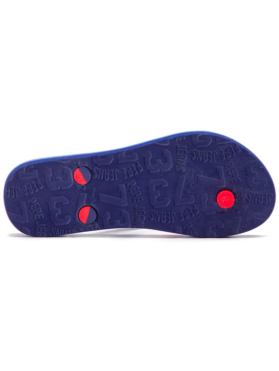Pepe Jeans Čības uz pirksta Pepe Jeans Beach Uk Boy PBS70025 Tumši zils