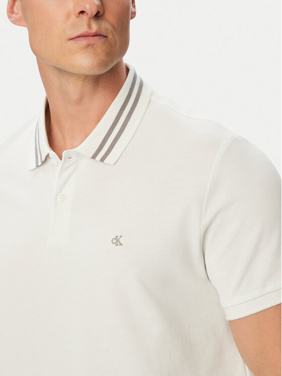 Calvin Klein Jeans Calvin Klein Jeans Polo Monogram LV04RC276G Blanco Regular Fit