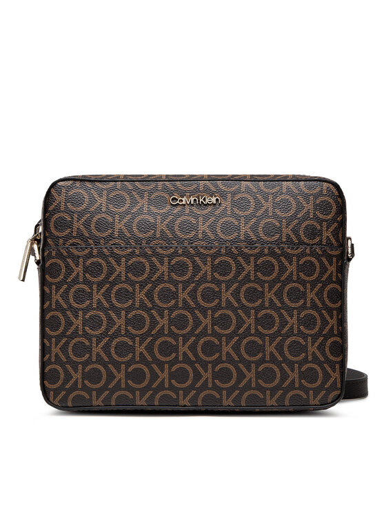 Calvin Klein Kabelka Calvin Klein Ck Must Camera Bag Md Mono K60K608873 Hnědá