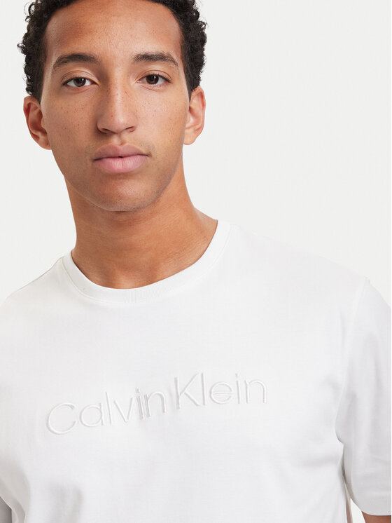 Calvin Klein Calvin Klein Camiseta Interlock LV04LH804G Blanco Regular Fit