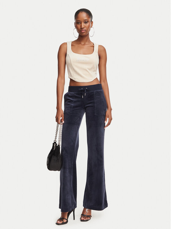 Juicy Couture Juicy Couture Jogginghose Layla JCSEBJ001G Dunkelblau Regular Fit