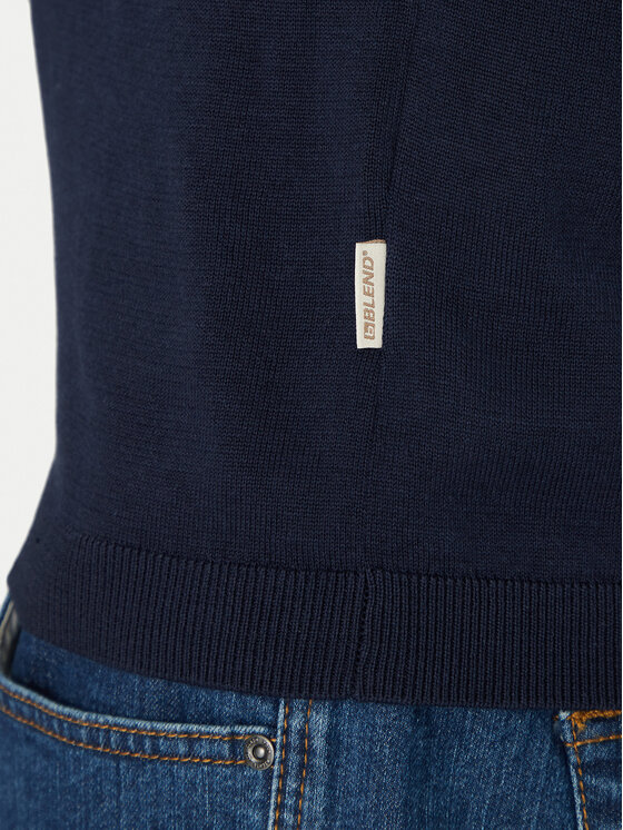 Blend Blend Polo majica 20718362 Mornarsko modra Regular Fit