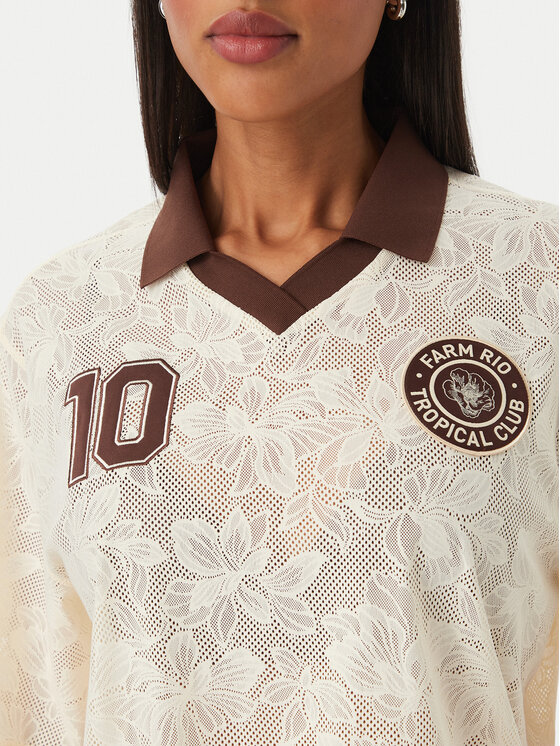 adidas adidas Camiseta Farm Rio KR0239 Beige claro Loose Fit