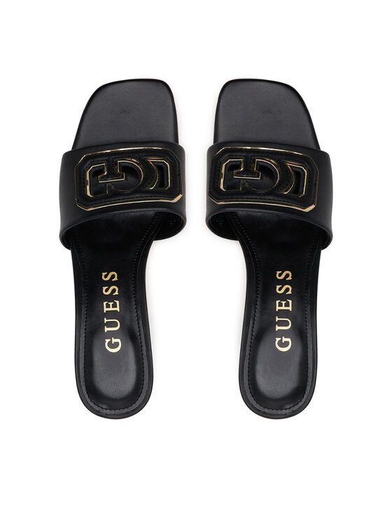 Guess Iešļūcenes Guess Gals FLJGAS LEA03 Melns