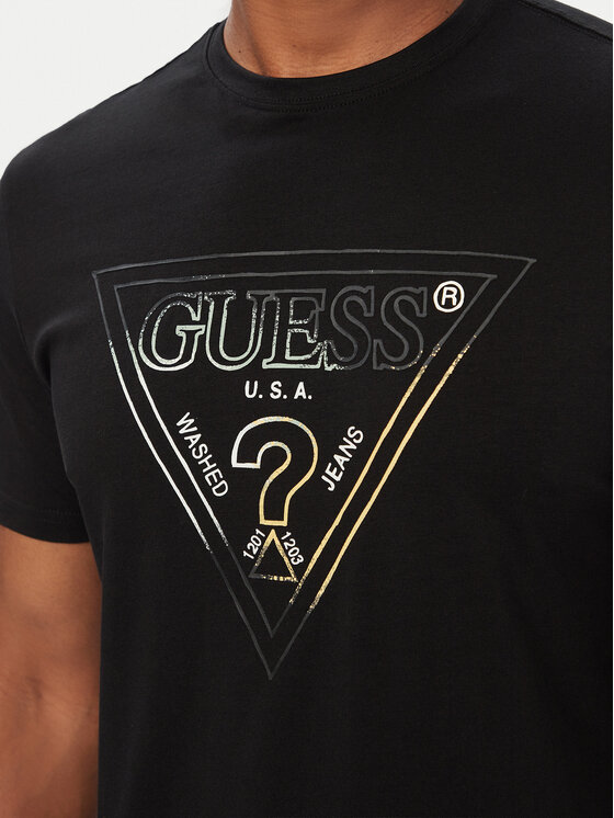 Guess Guess Camiseta M6GI11 K2992 Negro Slim Fit