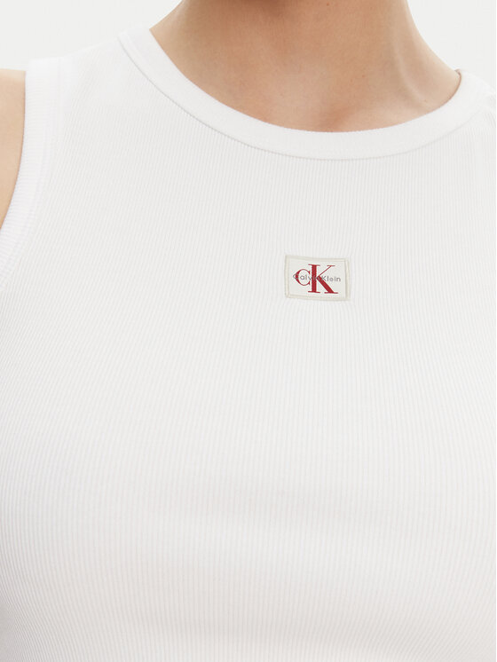 Calvin Klein Jeans Calvin Klein Jeans Marškinėliai LV047C201G Balta Slim Fit