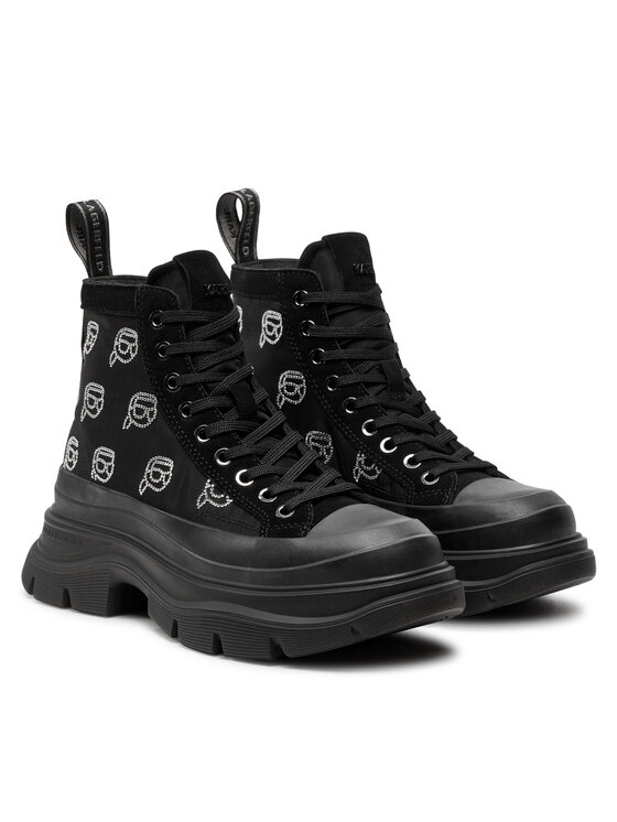 KARL LAGERFELD Outdoorová obuv KARL LAGERFELD KL42941 Čierna