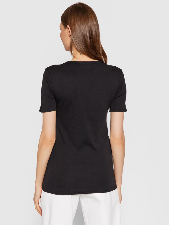 United Colors Of Benetton United Colors Of Benetton Majica 3GA2E16A0 Črna Regular Fit