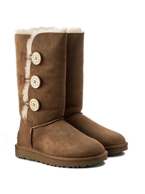 Ugg Śniegowce Ugg W Bailey Button Triplet II 1016227 Brązowy