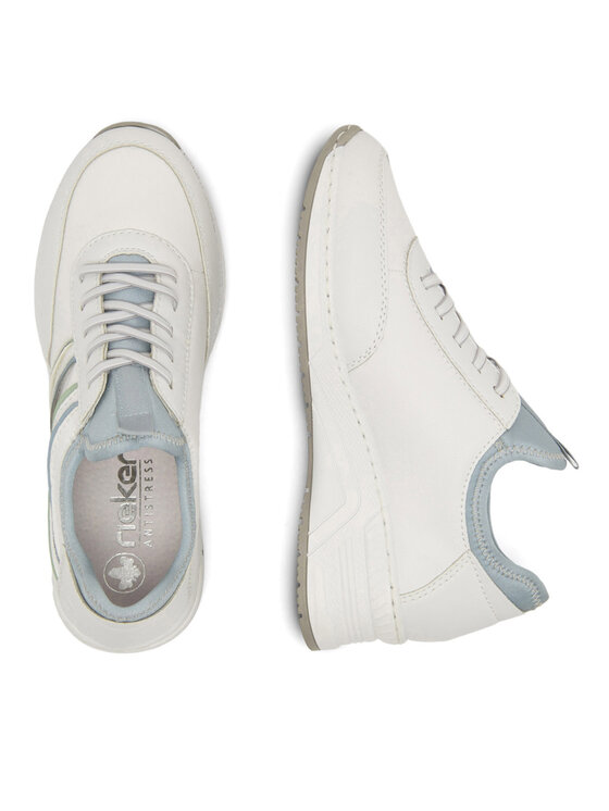 Rieker Sneakersy Rieker N4381-80 Bílá