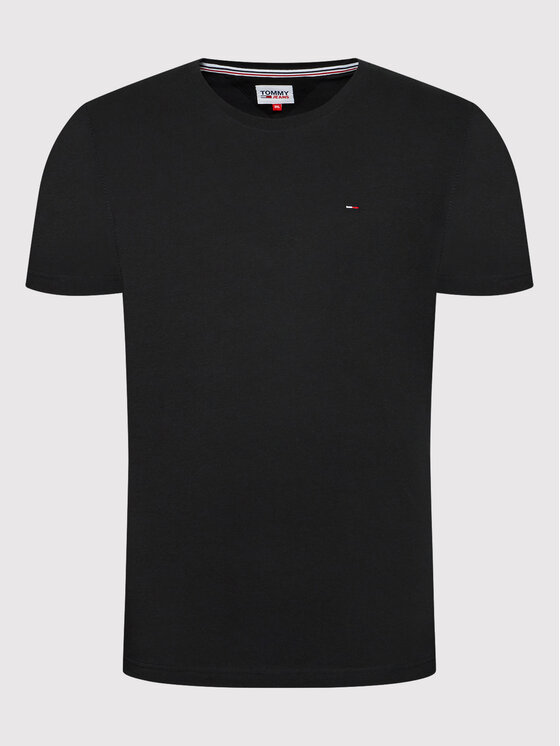Tommy Jeans Tommy Jeans Majica DM0DM04411 Črna Slim Fit
