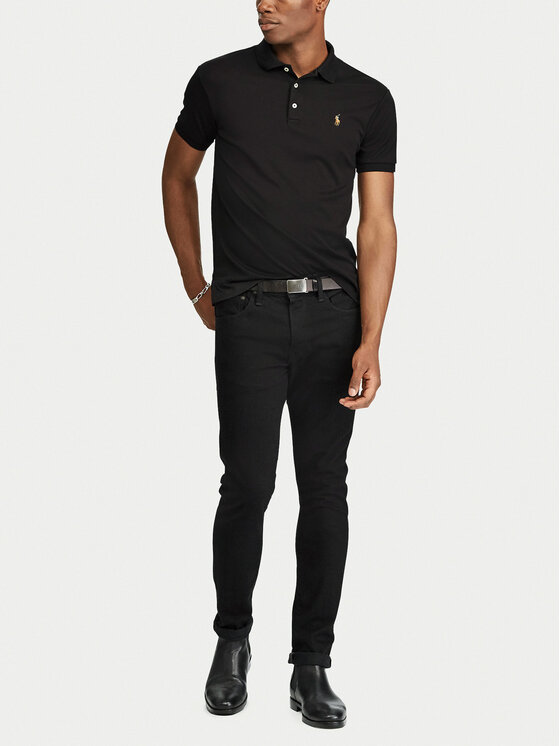 Polo Ralph Lauren Polo Ralph Lauren Поло Ssl-Knt 710685514002 Чорний Slim Fit