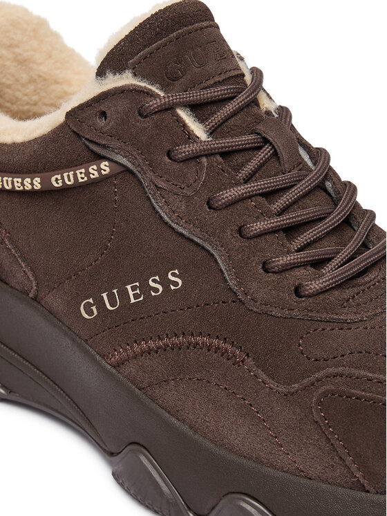 Guess Сникърси Guess FLFMI3 SUE12 Тъмнокафяв