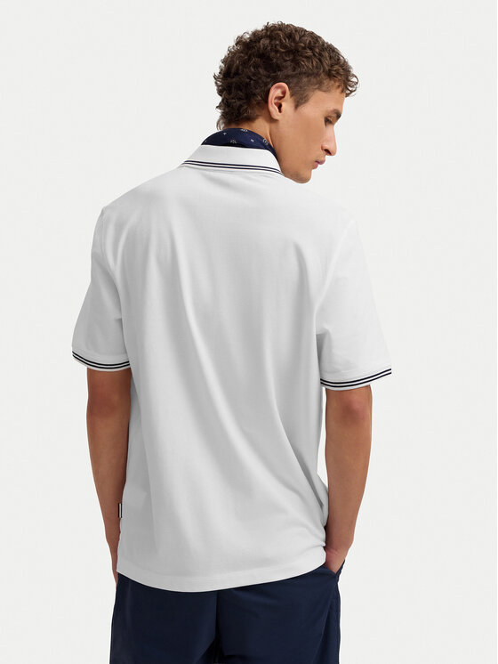 Bugatti Bugatti Polo 8150-15001E Blanco Regular Fit