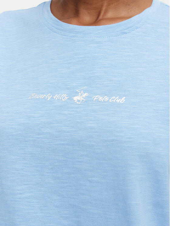 Beverly Hills Polo Club Beverly Hills Polo Club Camiseta P-SS26W-TS6510 Azul claro Regular Fit