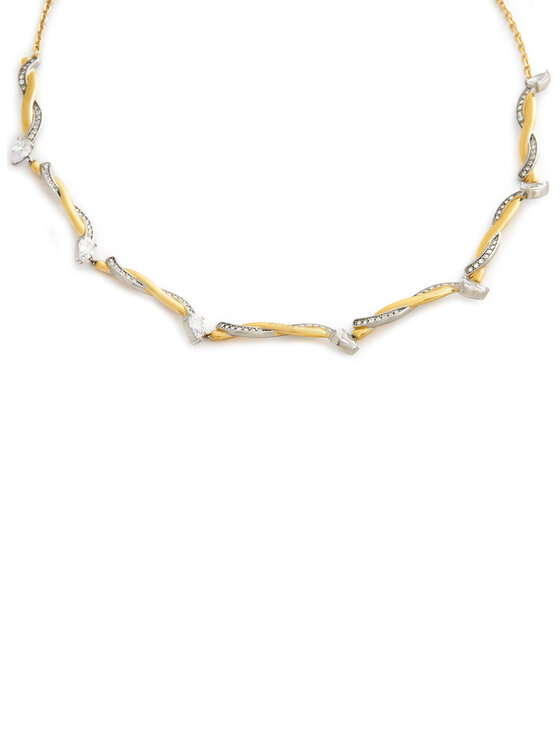 Guess Náhrdelník Guess JUBN05 061JW Zlatá