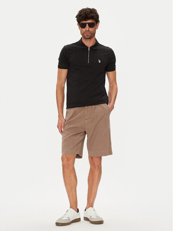 U.S. Polo Assn. U.S. Polo Assn. Поло MUP3992 Чорний Regular Fit