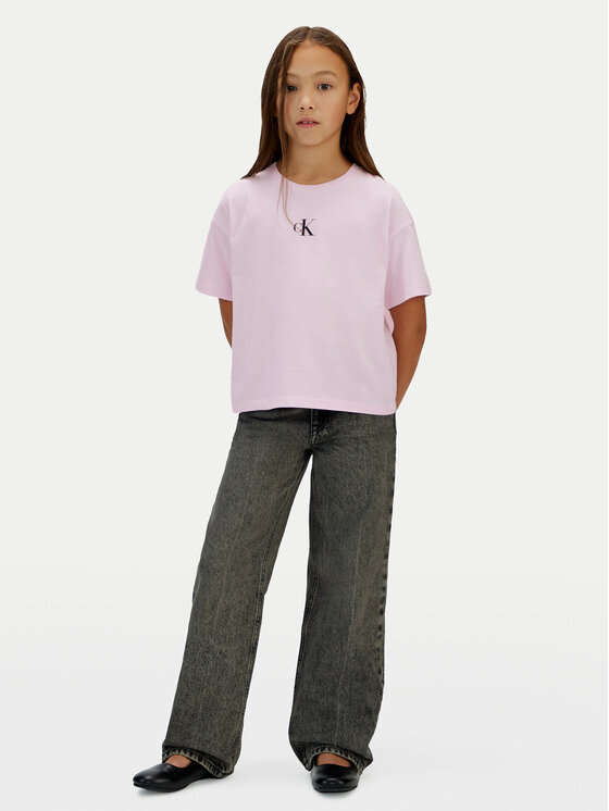 Calvin Klein Jeans Calvin Klein Jeans Camiseta Logo IG0IG02136 Rosa Boxy Fit