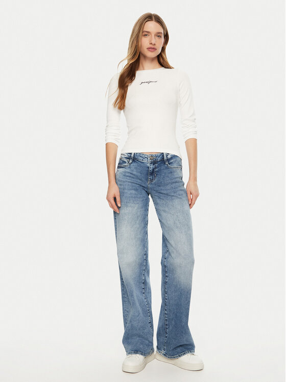 Guess Jeans Guess Jeans Футболка W5RI58 KA0H1 Білий Regular Fit