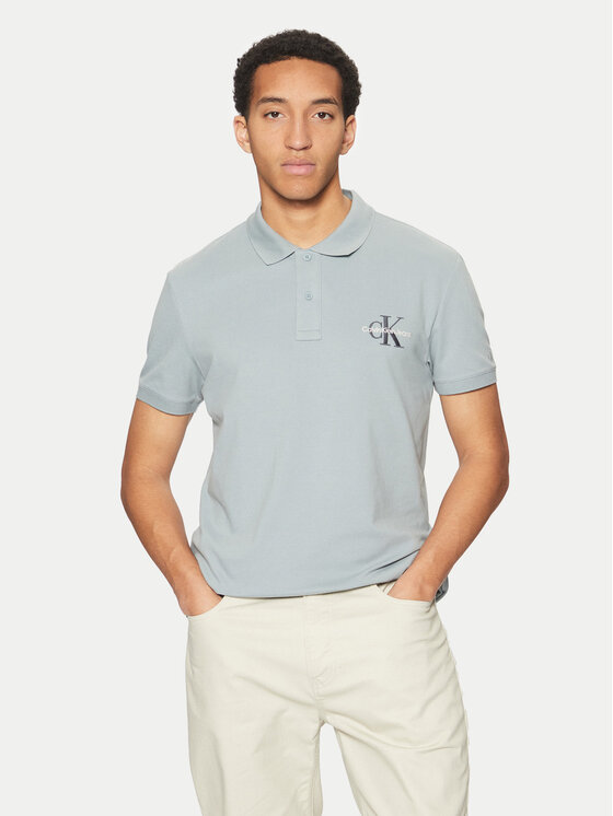 Calvin Klein Jeans Calvin Klein Jeans Polo Monologo J30J325664 Azul Regular Fit