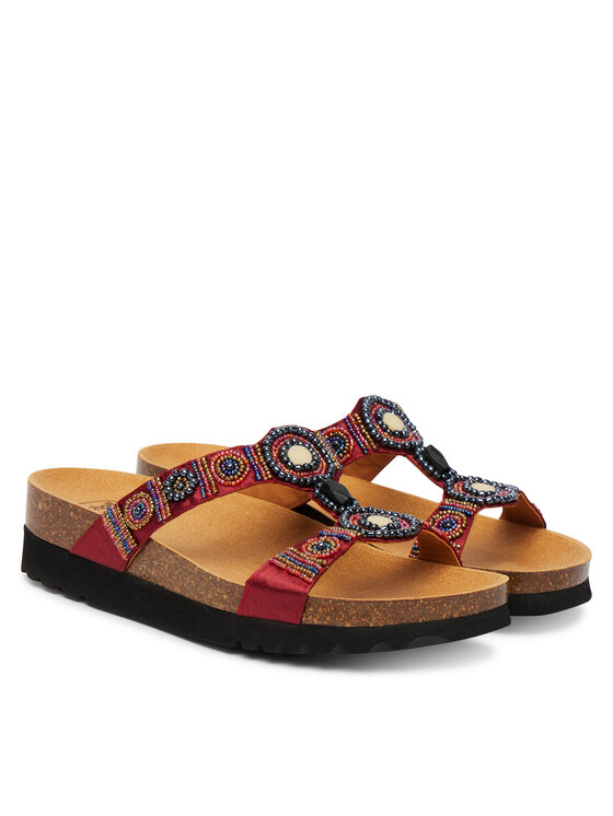 Scholl Шльопанці Scholl New Bogota MF26607 Бордовий