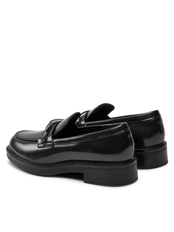 Calvin Klein Lords Calvin Klein Loafer W/M Bar Saff Lth HW0HW02076 Fekete