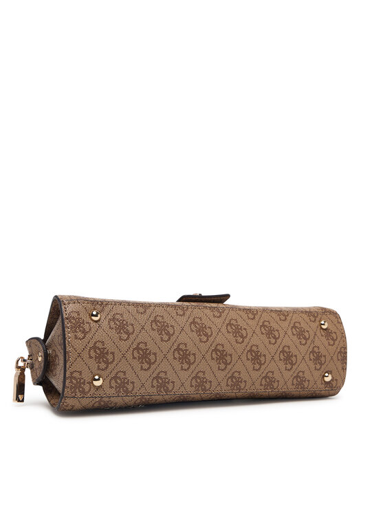 Guess Torebka Guess Yvonne Logo Mini HWSG23 78760 Brązowy jasny
