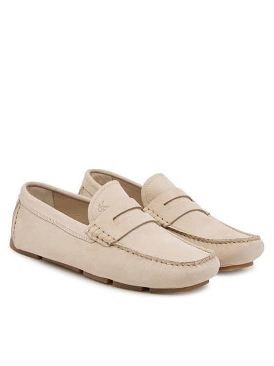 Calvin Klein Mokasini Calvin Klein Driver Penny Nu HM0HM01866 Bež