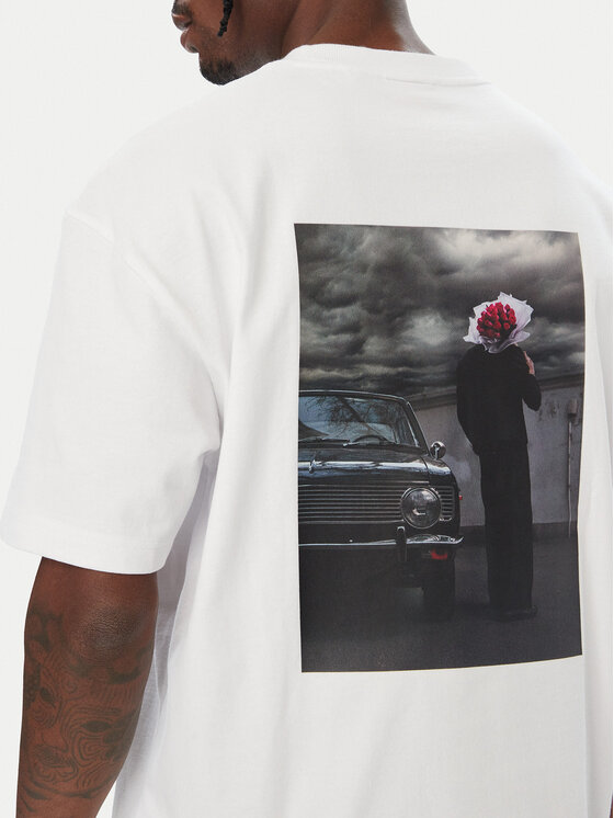 HUGO HUGO Camiseta Dakhil 50579723 Blanco Relaxed Fit