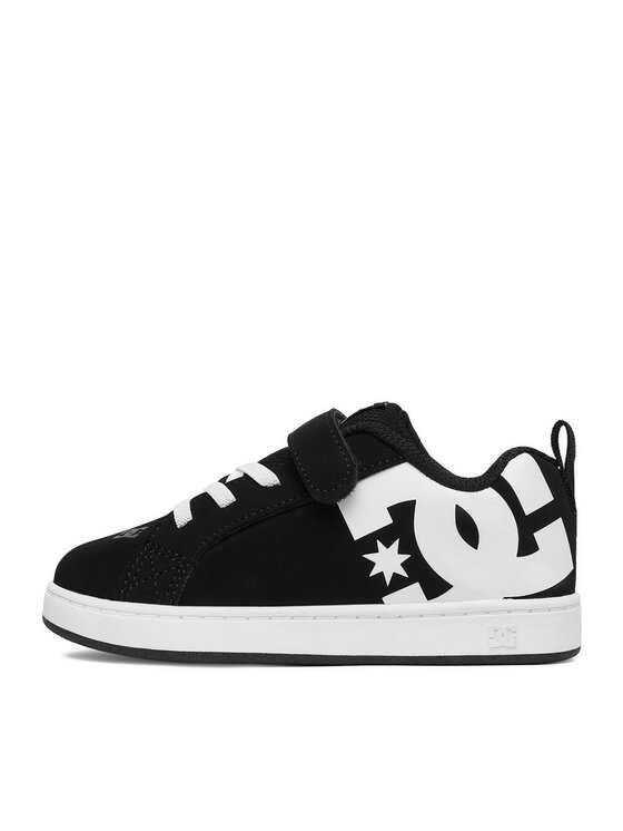 DC Shoes Снікерcи DC Shoes EO-COURT GRAFFIK ELASTIC TODDLER DC02547002 Чорний