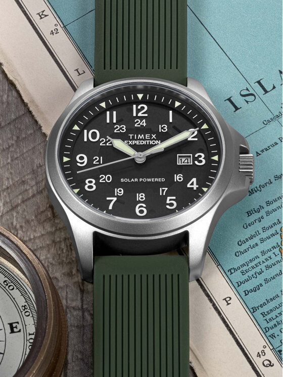 Timex Hodinky Timex Expedition® Field Post Solar TW2Y31600 Zelená