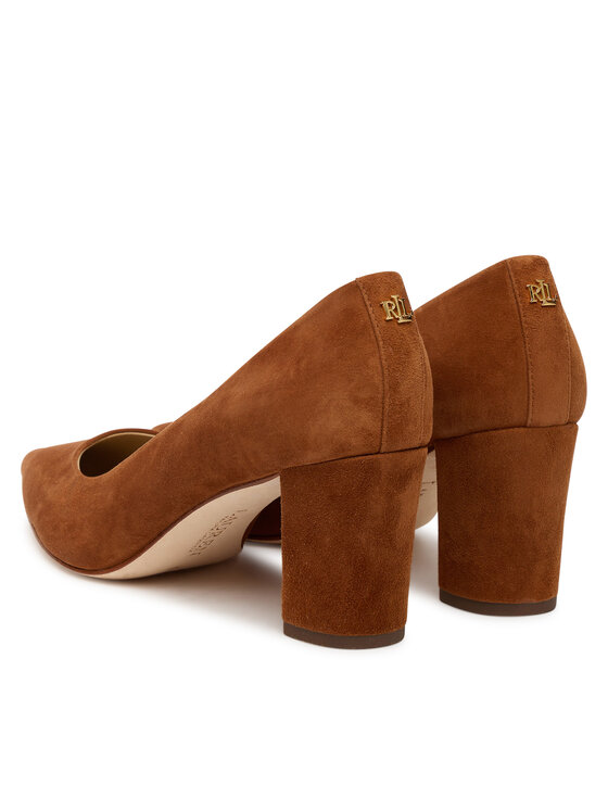 LAUREN RALPH LAUREN Обувки на ток LAUREN RALPH LAUREN Kingad 802967743002 Кафяв