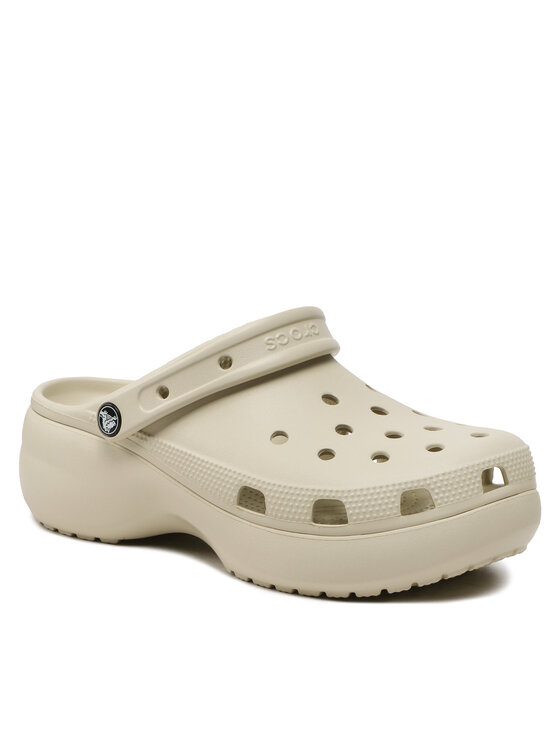 Crocs Шльопанці Crocs Classic Platform Clog W 206750 Бежевий