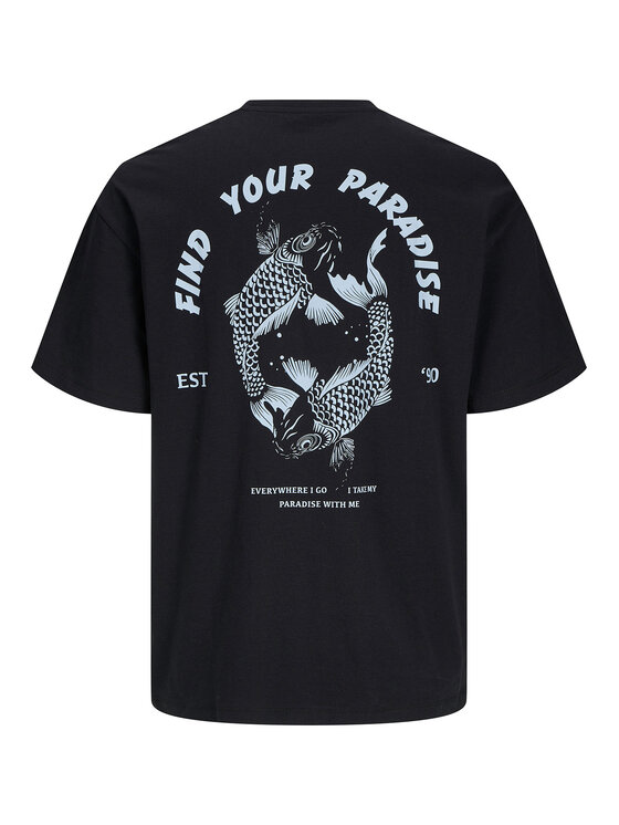 Jack & Jones Jack & Jones T-shirt Charge 12269384 Nero Relaxed Fit